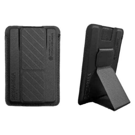 Cover Iphone 15 Pro Max Saido Mag-Charge + Kado Magnetic Cardholder - Black